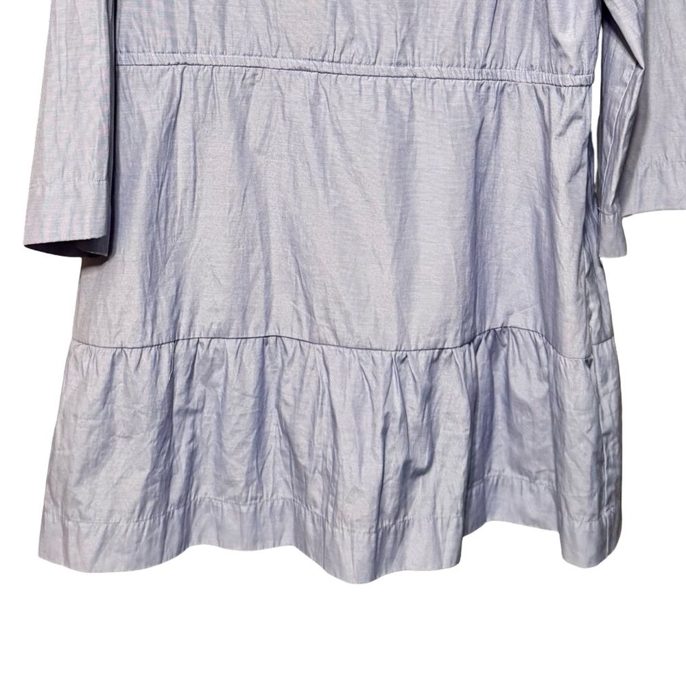 Pomander Place | Tuckernuck Lucy Light Blue Tiered Cotton 3/4 Sleeve Dress XL - Picture 11 of 13